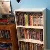 how to paint bookshelf finished
